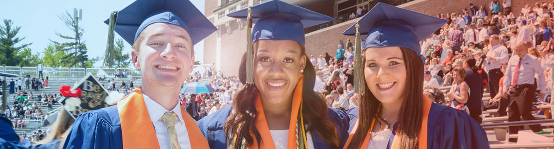 graduates in cap and gown