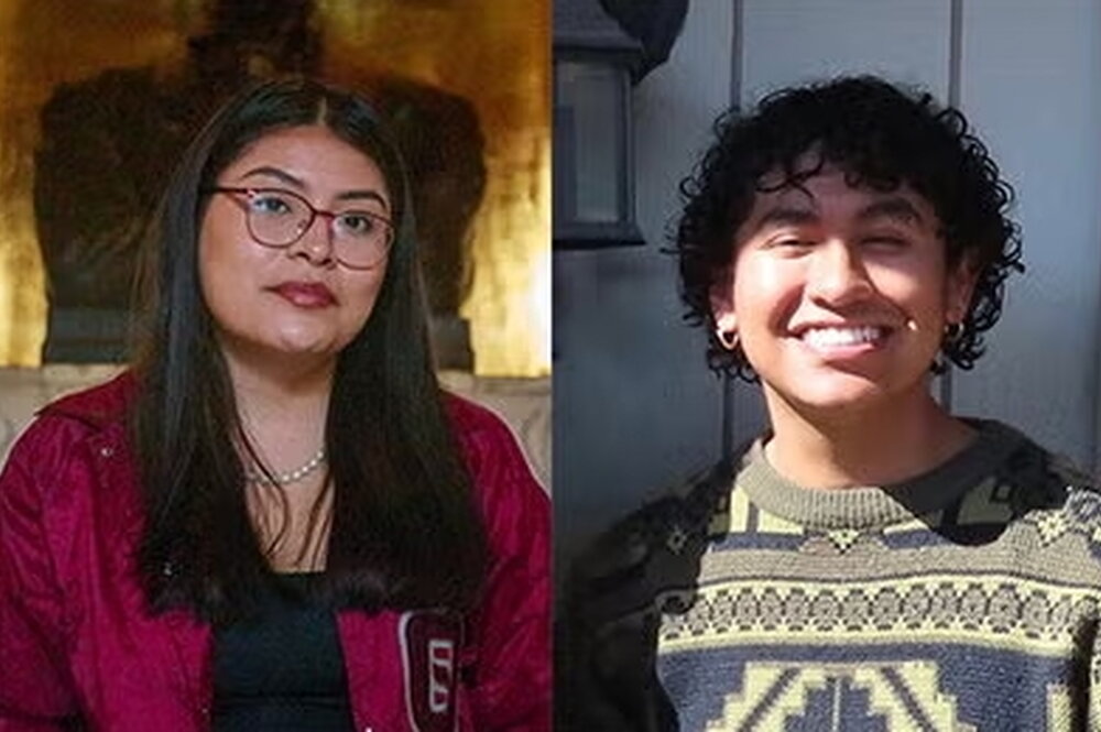 University of Illinois Urbana-Champaign students Clara Alvarez-Leyva and Carlos Hernandez are recipients of the Voyager Scholarship, the Obama-Chesky Scholarship for Public Service.