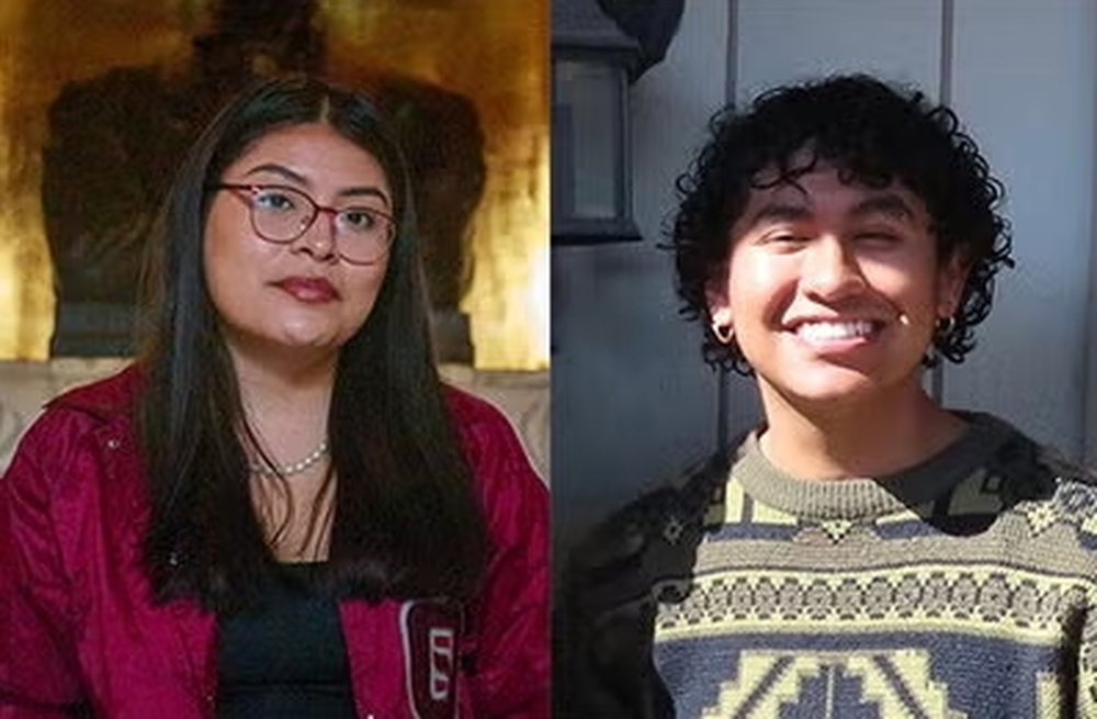University of Illinois Urbana-Champaign students Clara Alvarez-Leyva and Carlos Hernandez are recipients of the Voyager Scholarship, the Obama-Chesky Scholarship for Public Service.