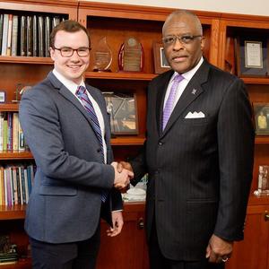 Thomas Dowling and Chancellor Robert Jones